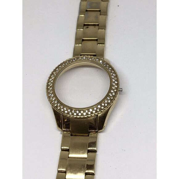 Authentic Fossil Watch Parts Links Case Band 18mm Stainless Steel Gold A676 - Picture 2 of 12
